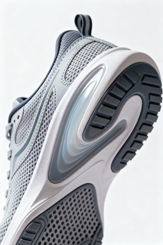 arch support and cushioning