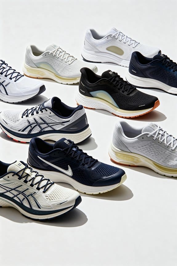 comfortable running shoes selection