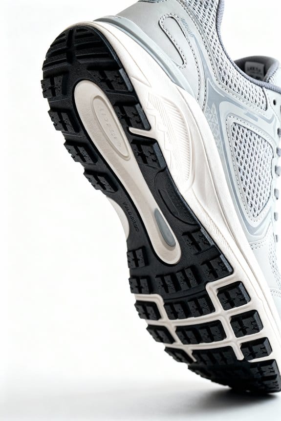 non slip athletic shoe features