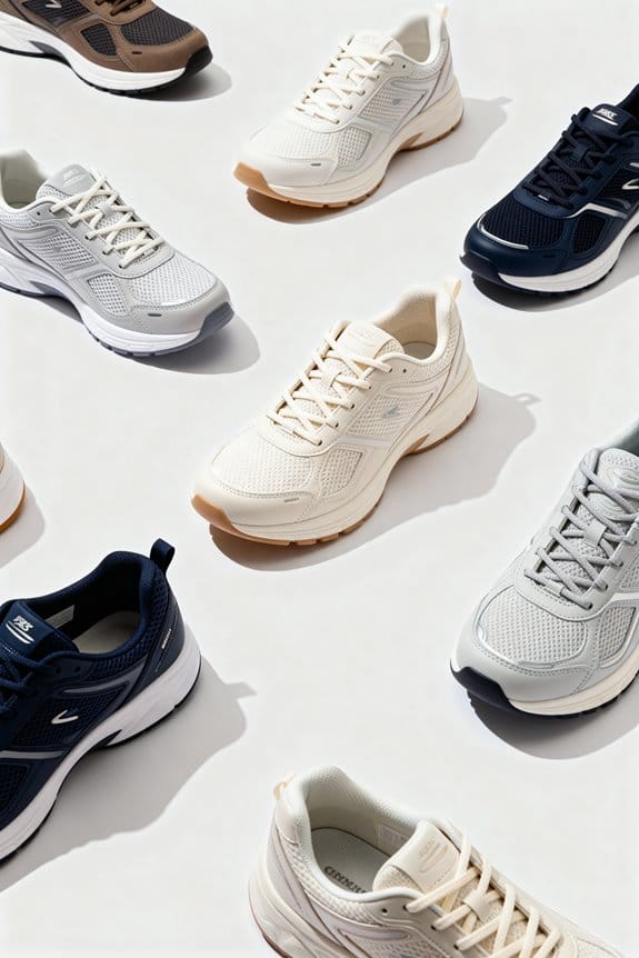 stylish wide width sneakers